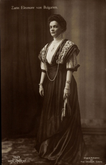Postcard Tsarina Eleonore of Bulgaria, portrait, wife of Tsar Ferdinand I, Princess Reuss of Köstritz