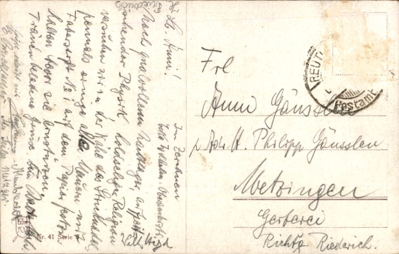 Artist Postcard Boettcher, Hans, This is the Swabian, Swabian folk costumes