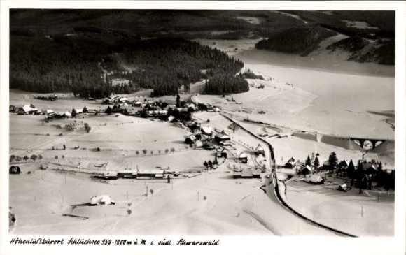 Ak Schluchsee im Schwarzwald, Fliegeraufnahme