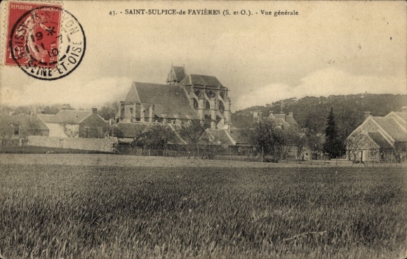 Ak Saint Sulpice de Favières Essonne, Gesamtansicht