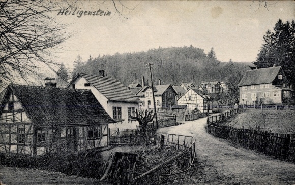 Postcard Heiligenstein Bad Thal Ruhla in Thuringia, general view