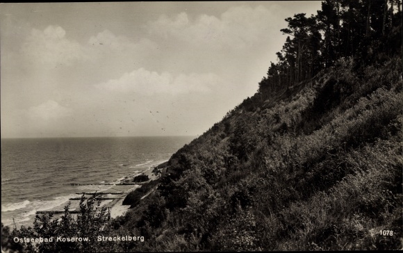 Postcard Baltic resort Koserow on Usedom, Streckelsberg