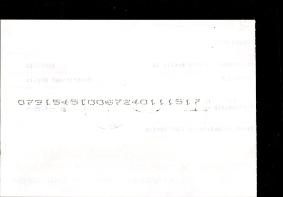 Michel No. 3345 (3) on credit note, payment slip