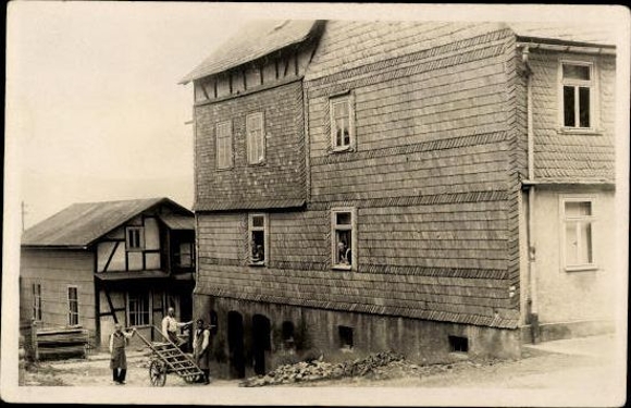 6 old PCs from Germany, unknown location, various buildings and views