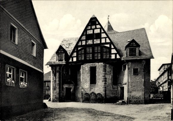 Postcard Wächtersbach in Hesse, Protestant Church