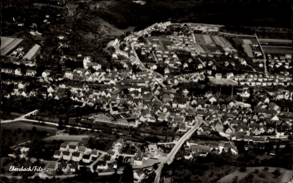 Ak Ebersbach an der Fils, Fliegeraufnahme