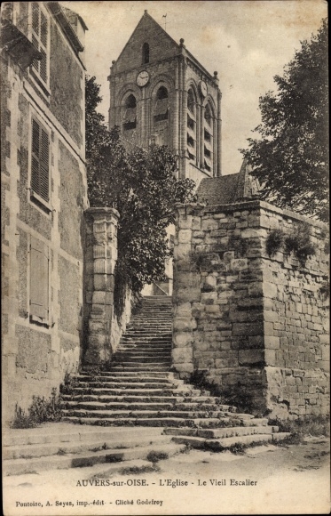 Ak Auvers sur Oise Val d'Oise, Kirche