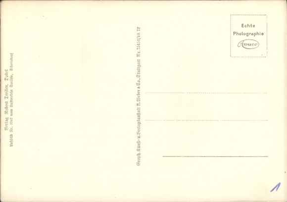 Postcard Dobel in the Black Forest, aerial photograph