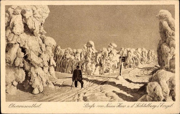 10 alte Ansichtskarten Oberwiesenthal im Erzgebirge Sachsen, Diverse Ansichten