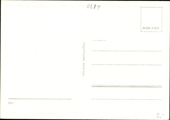Postcard Neuhaus an der Elbe, Rosengartenweg