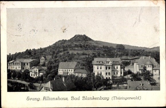 Ak Bad Blankenburg in Thüringen, Evang. Allianzhaus,  Thüringerwald