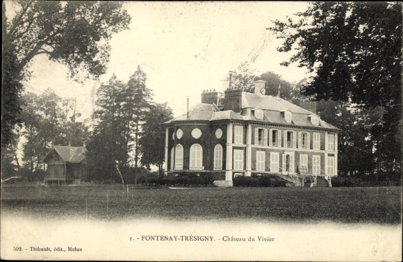 Ak Fontenay Tresigny Seine et Marne, Château du Vivier