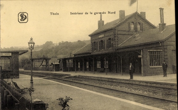 Ak Thuin Wallonië Henegouwen, Gare du Nord