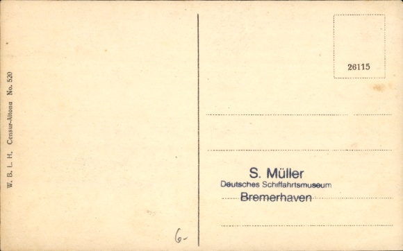 Postcard surfaced German submarine