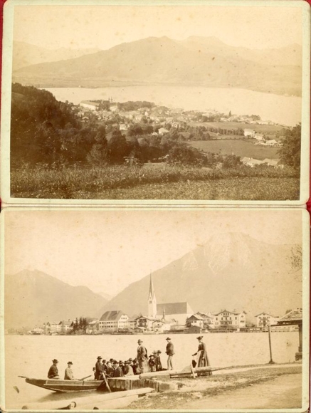 12 cabinet photos Kreuth am Tegernsee Upper Bavaria and surroundings in the cover around 1890