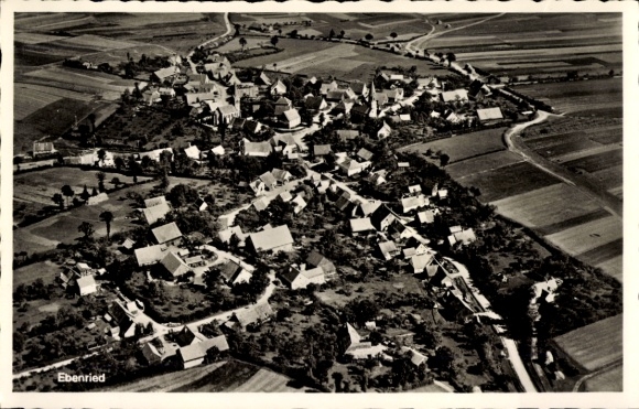 Ak Ebenried Allersberg in Mittelfranken, Fliegeraufnahme