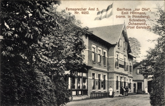 Postcard Garstedt Lüneburger Heide Lower Saxony, Inn zur Ohe, between Schnelsen and Ochsenzoll