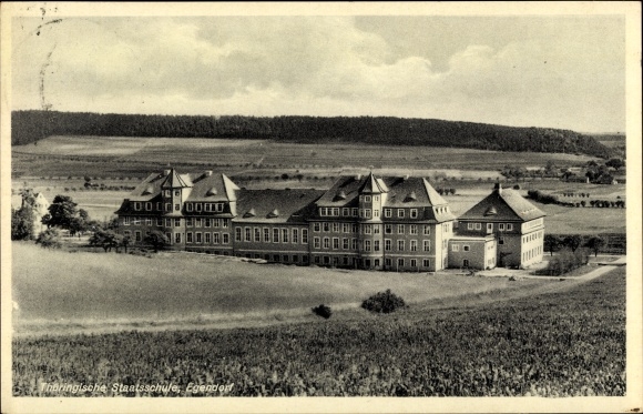 Postcard Egendorf Blankenhain, Thuringian State School