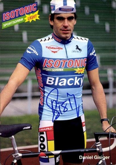 PC cyclist Daniel Gisiger, autograph