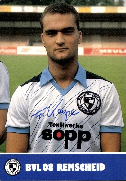 Autograph card footballer Frank Kayser, FC Remscheid, autograph