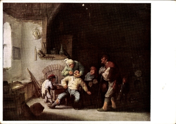 Artist Postcard Ostade, A. van, Toothbreaker