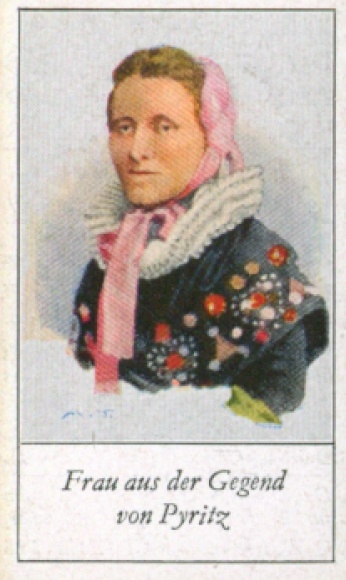 Sammelbild Die Völker Europas, Ein Beitrag zur Rassenkunde, 141 Frau aus Pyritz