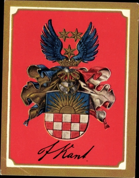 Collection picture Glorious German Coats of Arms Photo 189, Immanuel Kant, German philosopher