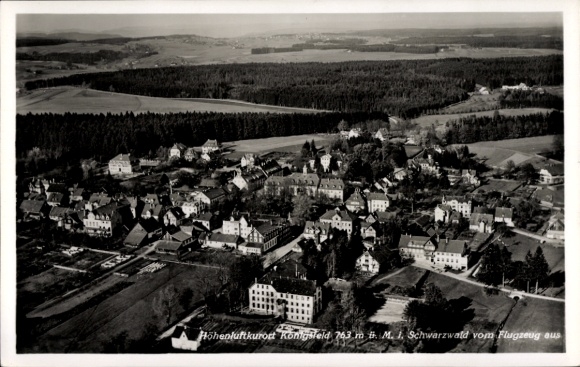 Ak Königsfeld im Schwarzwald Baden, Fliegeraufnahme