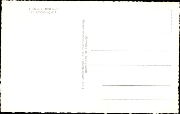 Ak Licherode Alheim in Hessen, Ortsansicht