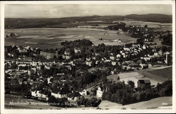 Postcard Markneukirchen in Vogtland, general view