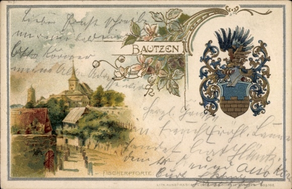 Postcard Schönau near Heidelberg Odenwald, aerial photograph