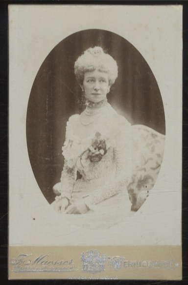 Cabinet Foto Fürstin Marie zu Stolberg-Wernigerode, geb. Gräfin zu Castell-Rüdenhausen