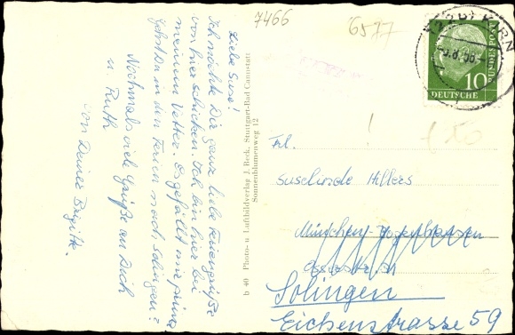 Postcard Schwarzerden in Rhineland-Palatinate, town views, panorama