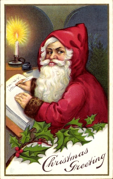 Ak Gefeliciteerd Kerstmis, Kerstman, hulsttak