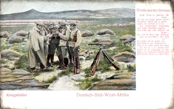 Lied Ak Namibia, Kriegsbilder, Deutsch Südwest Afrika, Briefe aus der Heimat, Kolonien