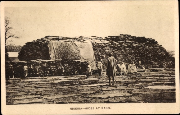 Postcard Kano Nigeria, Hides