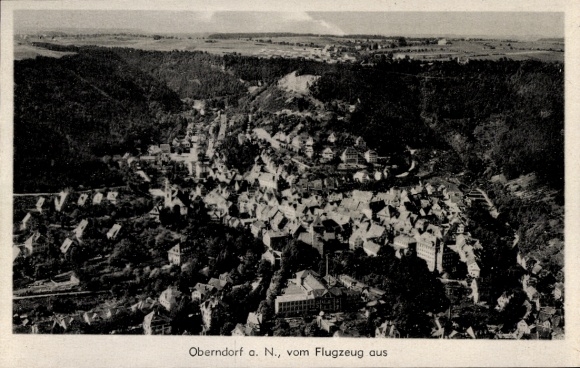 Ak Oberndorf am Neckar, Fliegeraufnahme