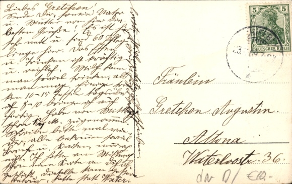 Postcard Hamburg Billstedt Schiffbek Schleeme, Traun's recreation home