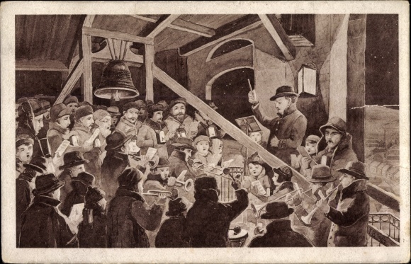 Artist PC Schneeberg in the Ore Mountains, Schneeberger Turmsingen, St. Wolfgang&#39;s Church, bell