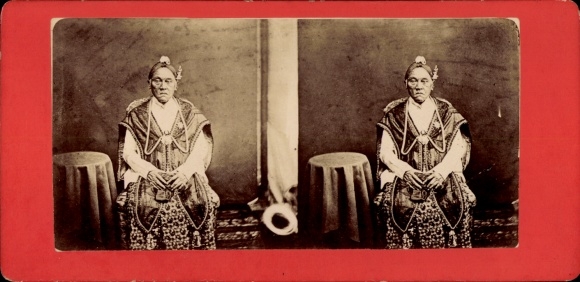 Stereo Foto Java Indonesien, Der Kaiser