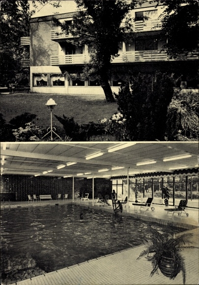 Postcard Wesel on the Lower Rhine, Park-Resraurant and Waldhotel Tannenhäuschen