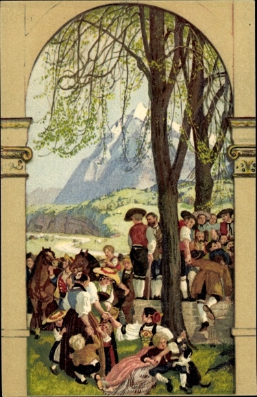 Ganzsachen Ak Schweiz, Bundesfeier 1918