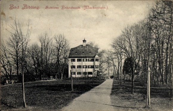 Postcard Bad Aibling in Upper Bavaria, Brandseck Castle, Marienheim
