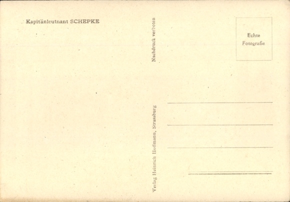 Postcard Kapitänleutnant Joachim Schepke, U-boat Commander, Kriegsmarine, Knight's Cross Recipient