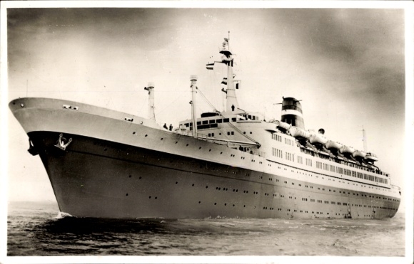 Postcard steamship SS Statendam, Holland America Line HAL
