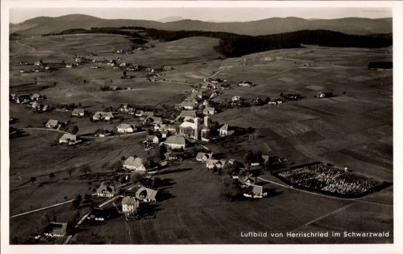 Postcard Herrischwand Herrischried in the Black Forest, aerial photograph