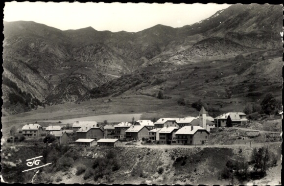 CPA Meyronnes Alpes de Haute Provence, Vallée de l'Ubaye, Vue générale