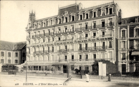 Ak Dieppe Seine Maritime, Hotel Metropole