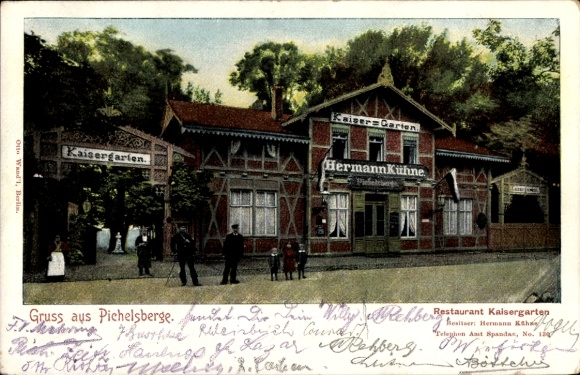 Ak Berlin Spandau, Pichelsberge, Kaisergarten, H. Kühne