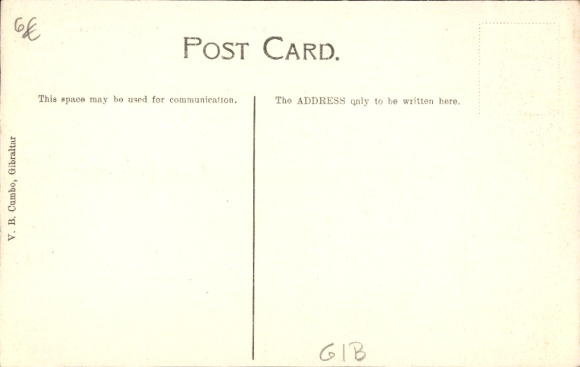 Postcard Gibraltar, South Barracks